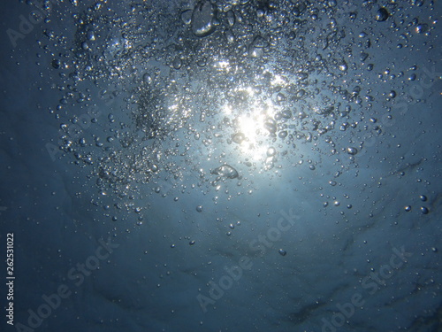 Shining bubbles in the deep sea