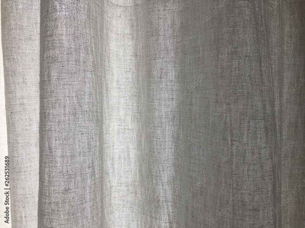 Fototapeta premium Linen curtain on a sunny day background 01