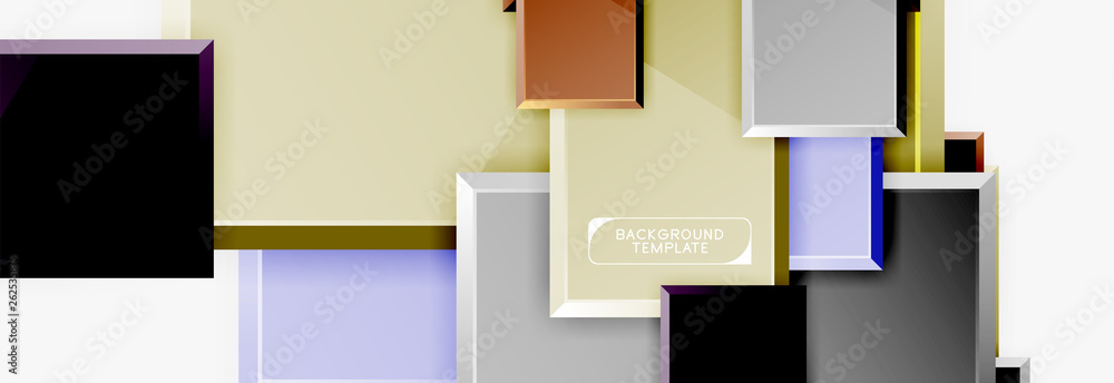 Obraz premium Square geometric composition