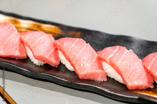 Tuna sushi or Otoro sushi