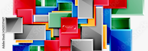 Minimal square banner abstract background