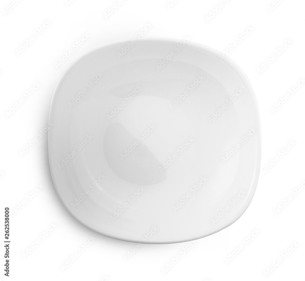 empty plate isolate on white background empty plate isolate on white background
