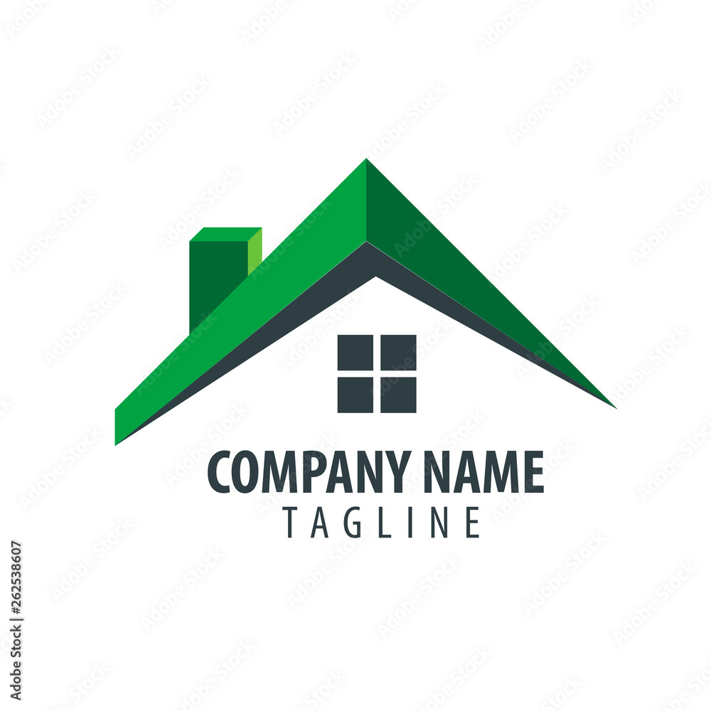 Building Home. Real Estate Design Logo - Vector Building Home. Real Estate Design Logo - Vector