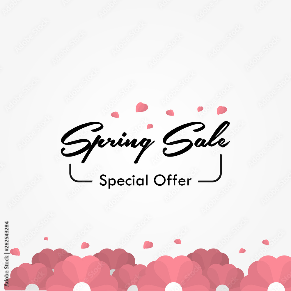 Spring Sale Template Vector Design