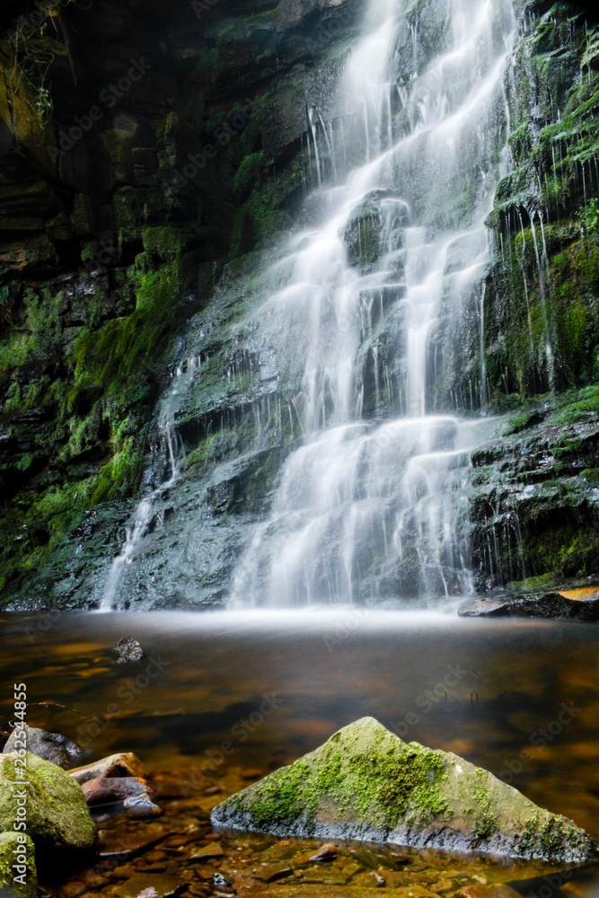 Middle Black. Clough Waterfall, Peak District 