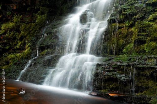 Middle Black Clough Waterfalls  Peak District 