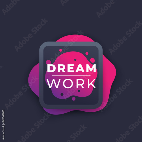 dream work, vector poster design