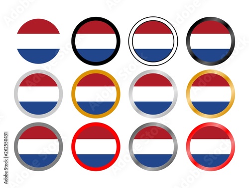 Netherlands state flag in globes © Stanislaus Horus