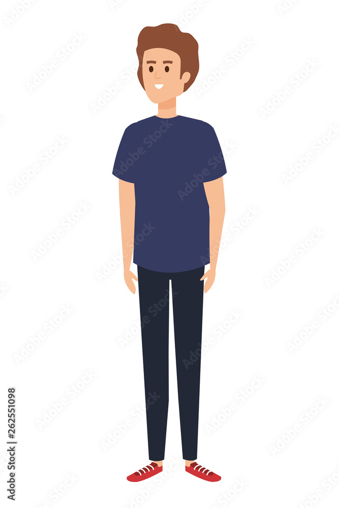 young man avatar character young man avatar character
