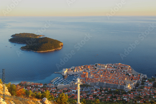 overview of the oldtown in Dubrovnic, Croatia