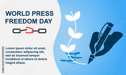 World Press Freedom Day vector illustration.