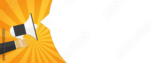 Announce attention background . 