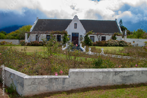 dutch colonial style of Cape in Stellenbosch parks and reserves of south africa