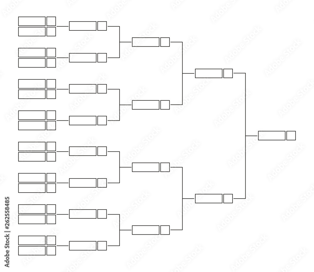 Premium Vector  8 team tournament bracket championship template