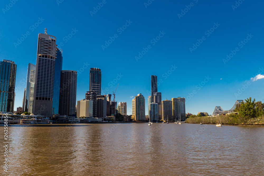 Fototapeta premium City skyline with buildings in Australia, Melbourne