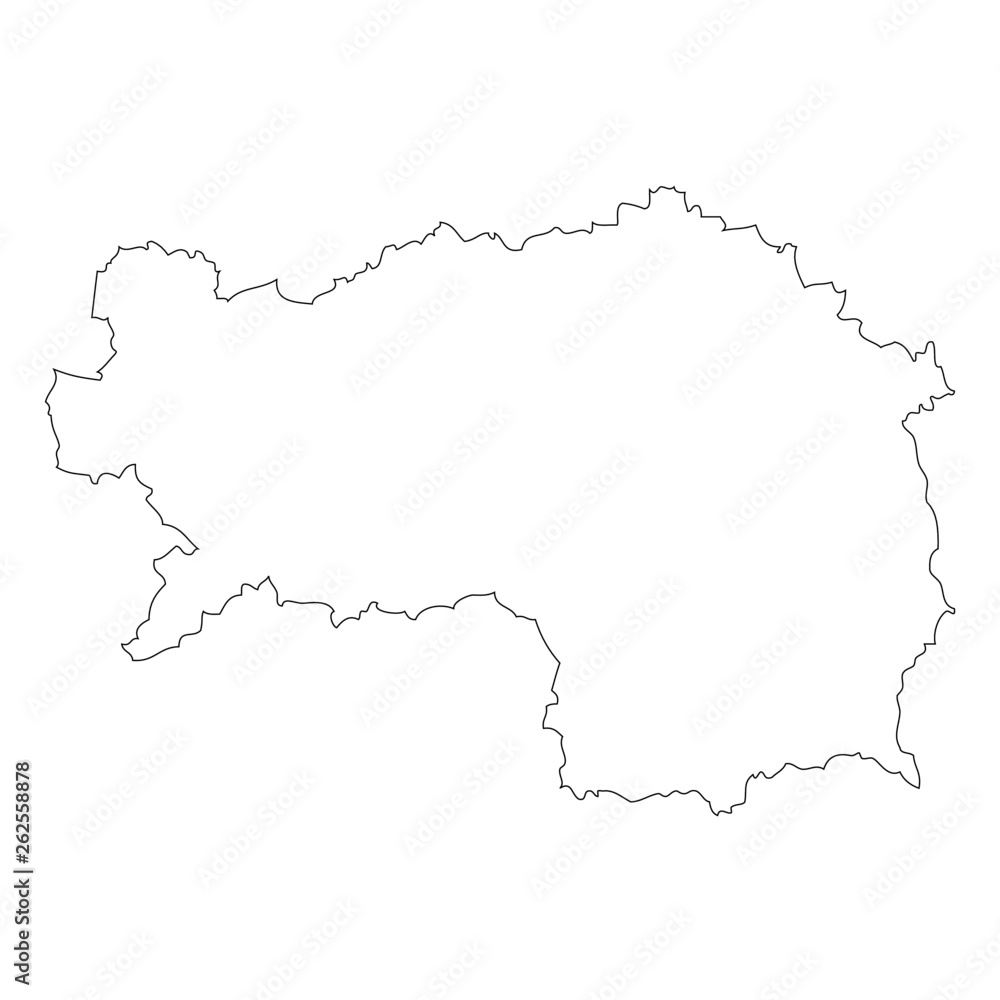 Steiermark. Map outline of the Austrian region