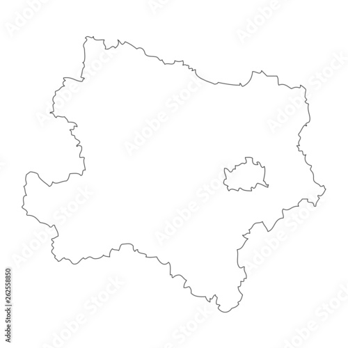Nieder  sterreich. Map outline of the Austrian region