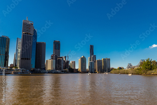 City skyline with buildings in Australia  Melbourne
