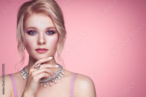 Portrait Beautiful Blonde W...