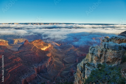 Grand Canyon at Sunrise with Clouds