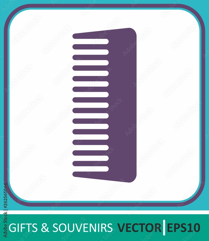 Comb. Simple vector illustration for graphic and web design. Comb. Simple vector illustration for graphic and web design.