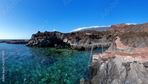 Badebucht von Tacoron   Cala de Tacoron   nahe La Restinga auf der Insel El Hierro  Kanarische Inseln