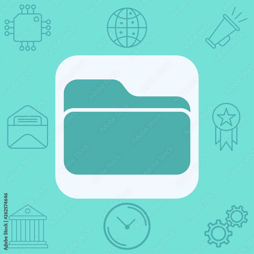 Folder vector icon sign symbol Folder vector icon sign symbol