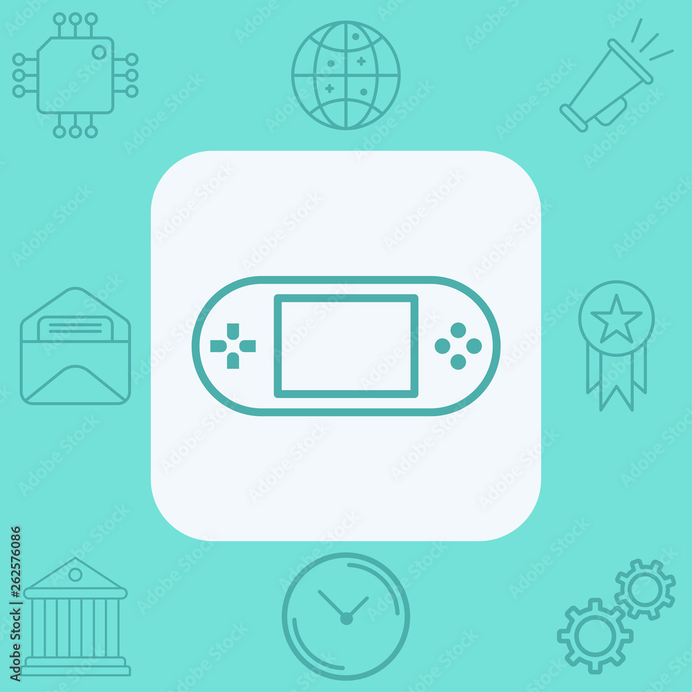 Game console vector icon sign symbol Game console vector icon sign symbol