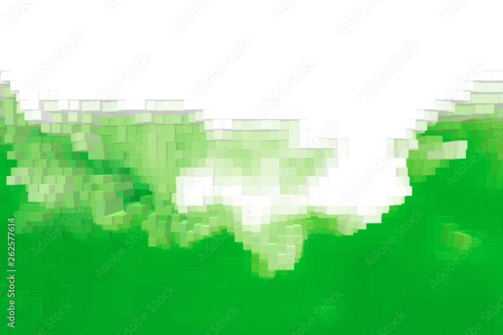 Obraz premium Abstract cube 3d extrude background, geometric art.