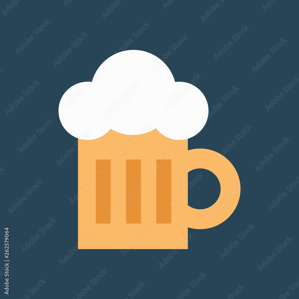 Silhouette icon glass of beer foam Silhouette icon glass of beer foam