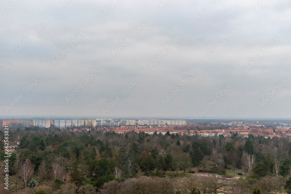 View of Leipzig City From Monument to the Battle of the Nations.