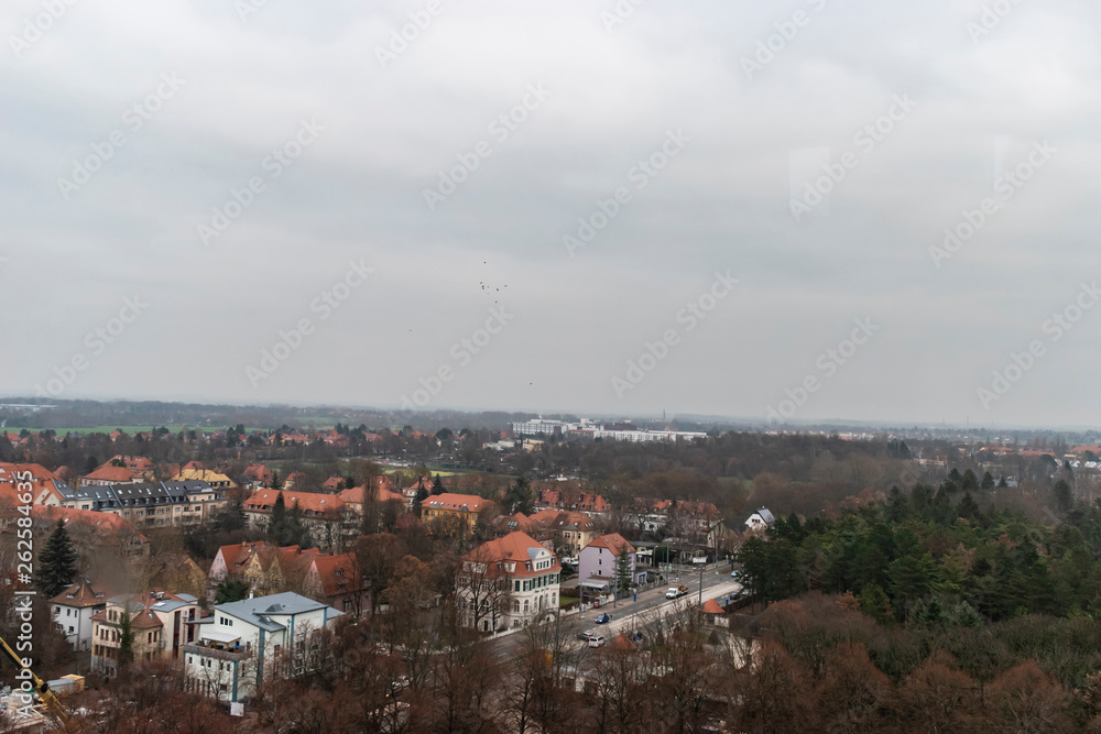View of Leipzig City From Monument to the Battle of the Nations.