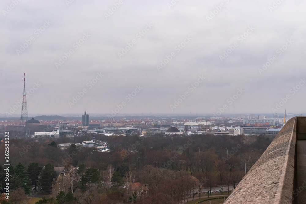 View of Leipzig City From Monument to the Battle of the Nations.