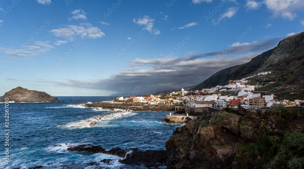 Fototapeta premium Coastal town of Garachico on the Northern Coast of Tenerife, Spain