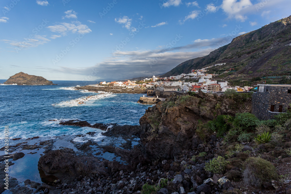 Coastal town of Garachico on the Northern Coast of Tenerife, Spain