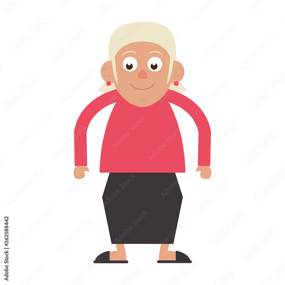 Elderly woman grandmother isolated isolated Elderly woman grandmother isolated isolated