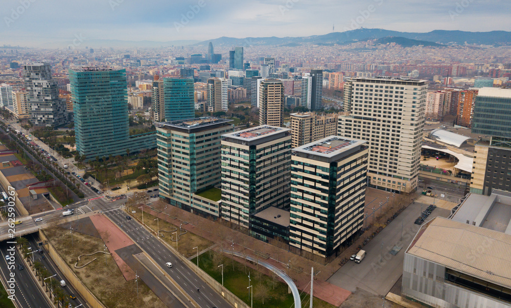 Landscape of Barcelona in coastal zone