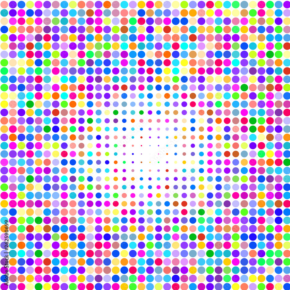 Multicolored dots on a white background Multicolored dots on a white background