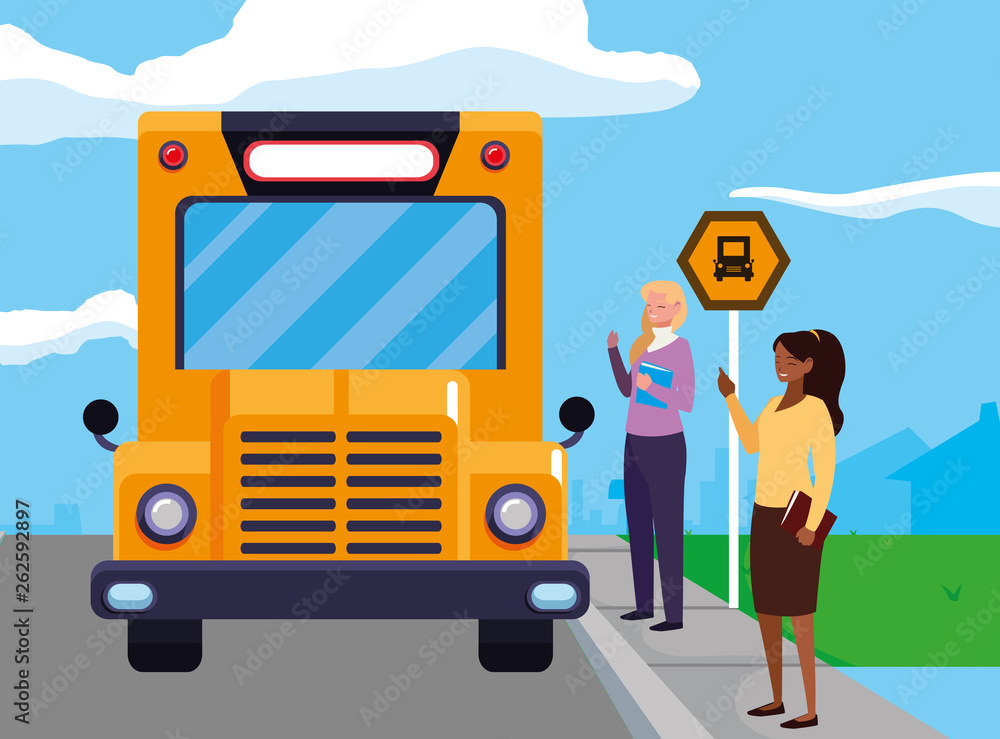 interracial female teachers in stop bus characters interracial female teachers in stop bus characters