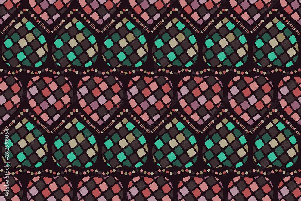 Abstract colored vector seamless pattern.