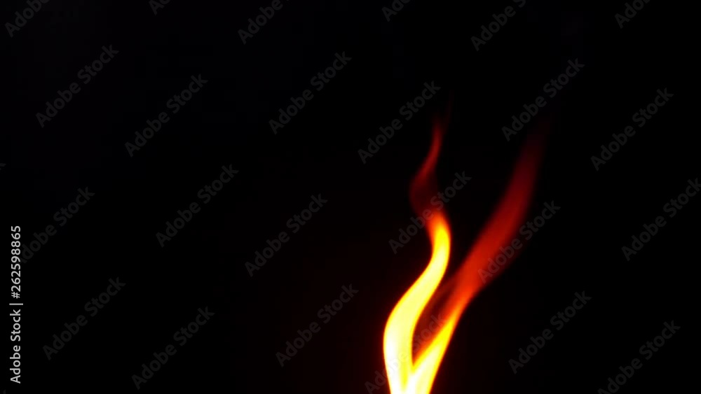 Fire and flame. Fire on a black background. Fire and flame. Fire on a black background.