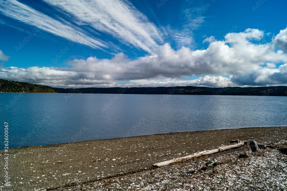 The Hood Canal and Dabob Bay viewed from Point Whitney on Washington's Olympic peninsula The Hood Canal and Dabob Bay viewed from Point Whitney on Washington's Olympic peninsula