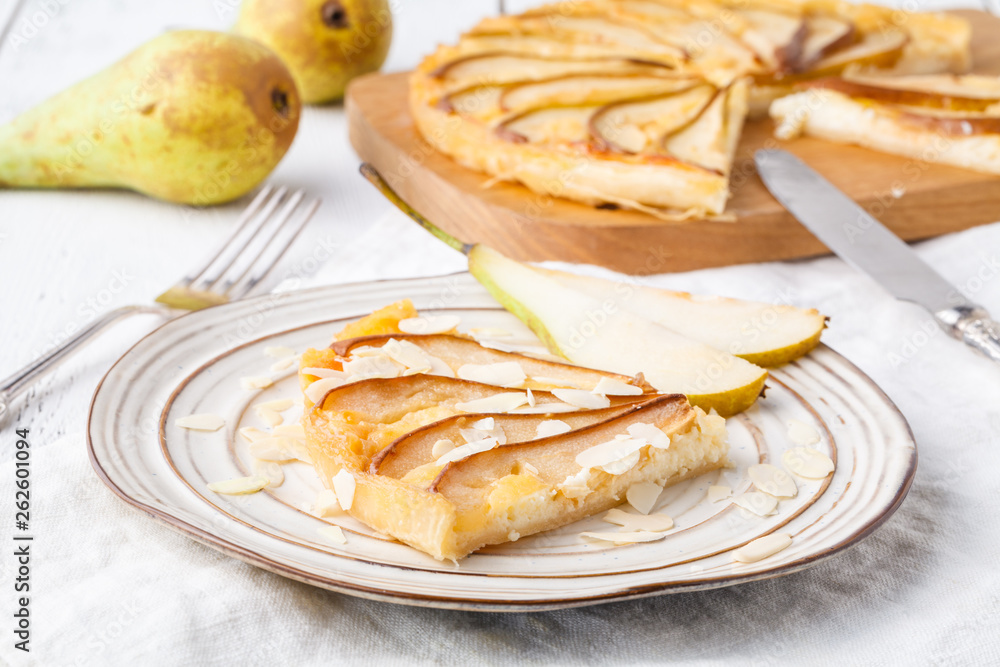 flavorous rustic open pie pear cheese cinnamon and almond flavorous rustic open pie pear cheese cinnamon and almond