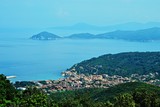 Italy-view on town Marciana Marina on the island of Elba