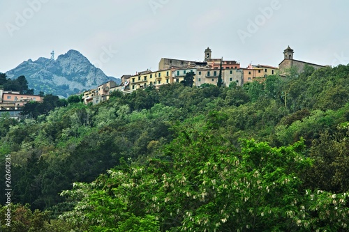 Italy-outlook of the town Poggio on the island of Elba