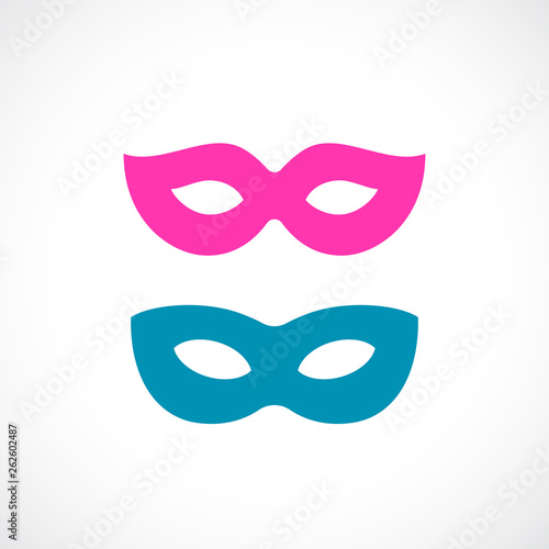 Carnival mask vector icon