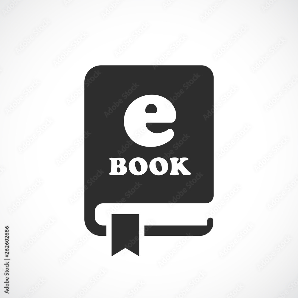 E-book vector pictogram E-book vector pictogram