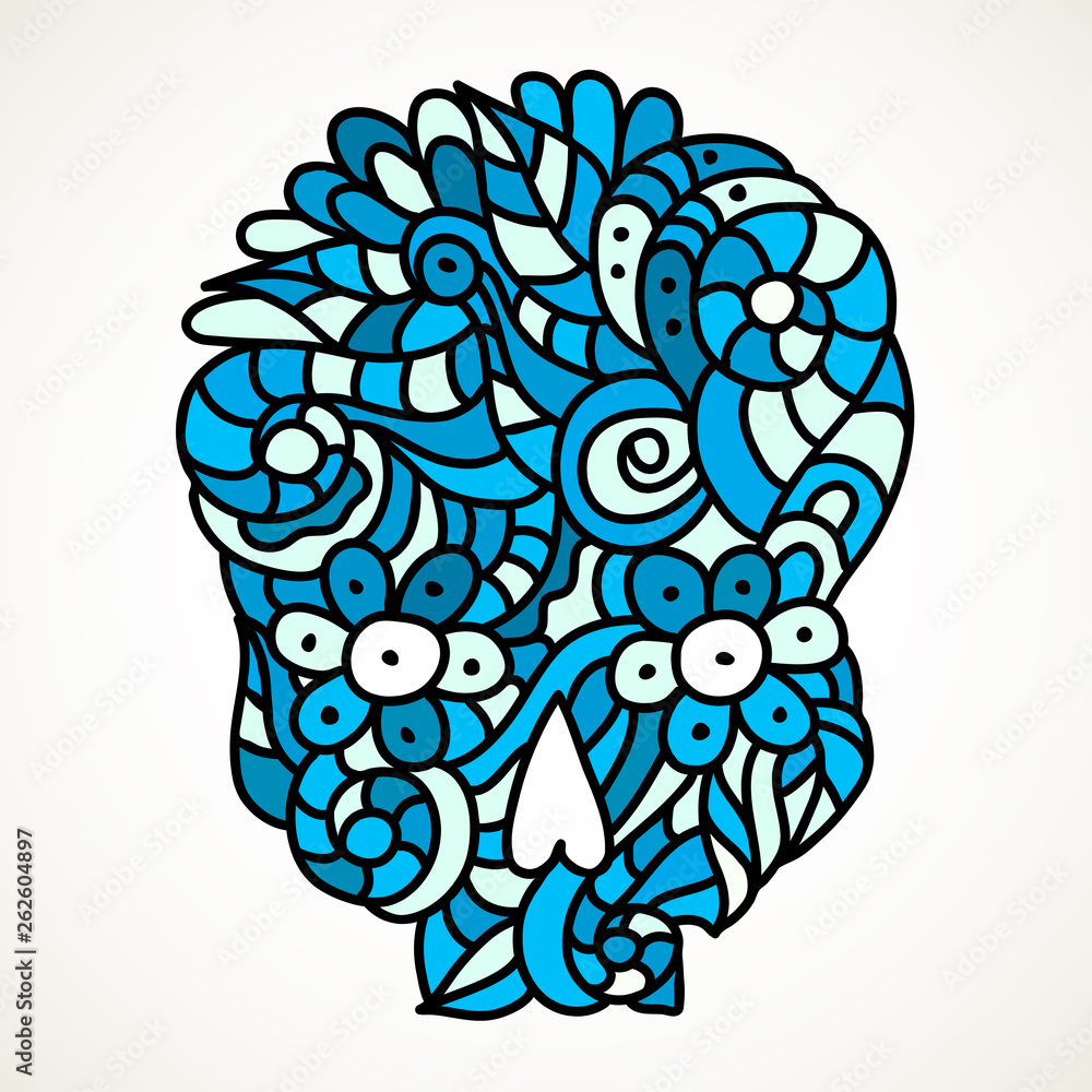 Obraz premium Hand drawn sugar skull