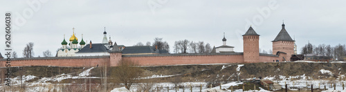 Spring in Suzdal, panorama.