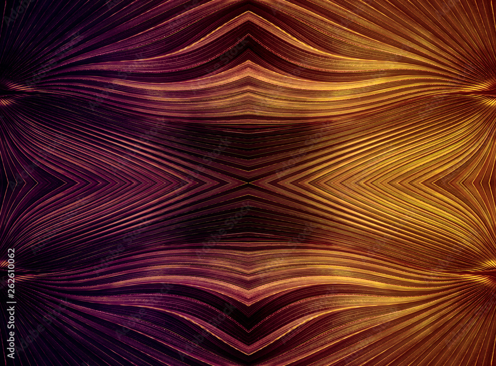 Abstract background of triangles and curved lines purple and gold with a metallic texture. Abstract background of triangles and curved lines purple and gold with a metallic texture.